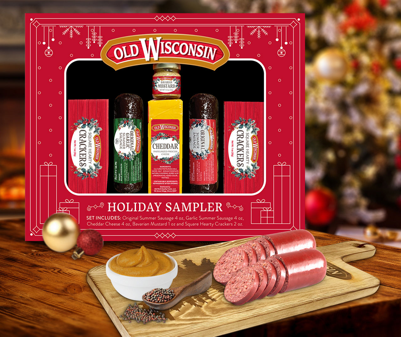 Old Wisconsin Holiday Cheese & Sausage Sampler | Big Lots