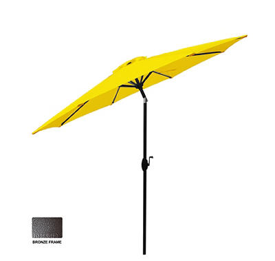 9' Sunflower Yellow Tilt Market Patio Umbrella