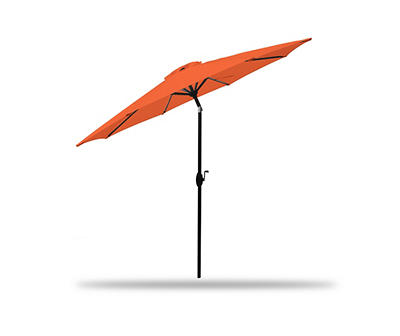 9' Sunburst Orange Tilt Market Patio Umbrella