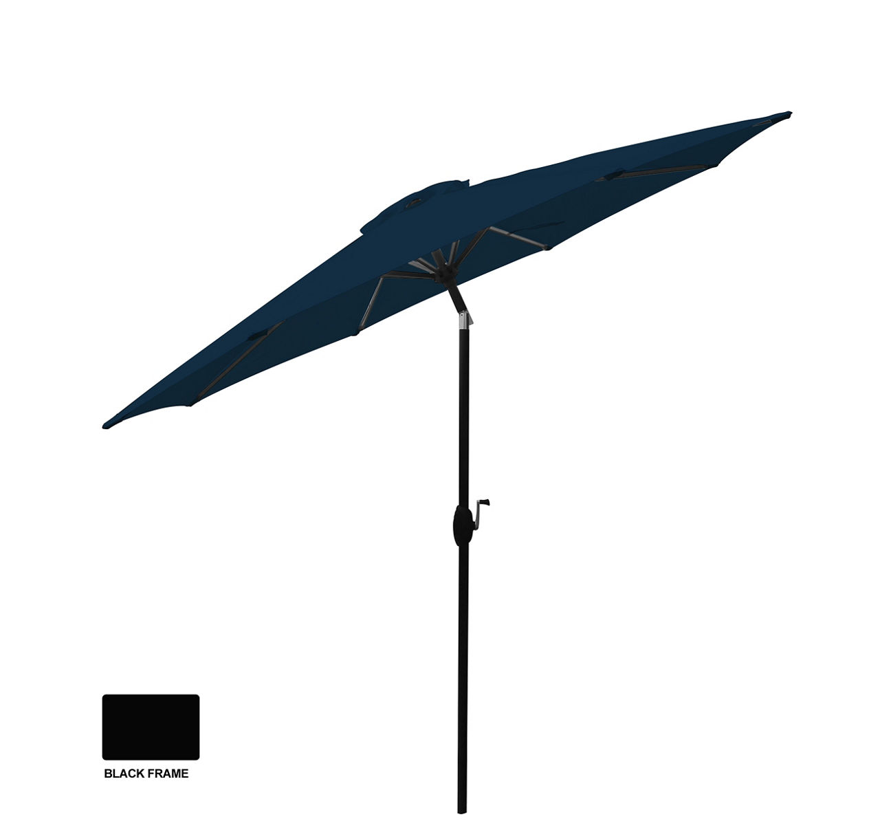 9' Midnight Blue Tilt Market Patio Umbrella