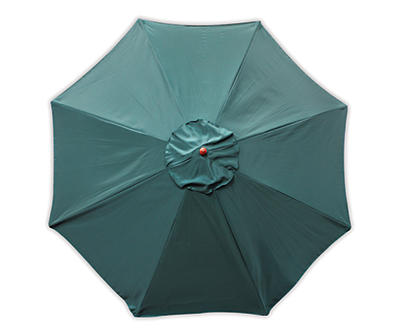9' Green Wood Market Patio Umbrella