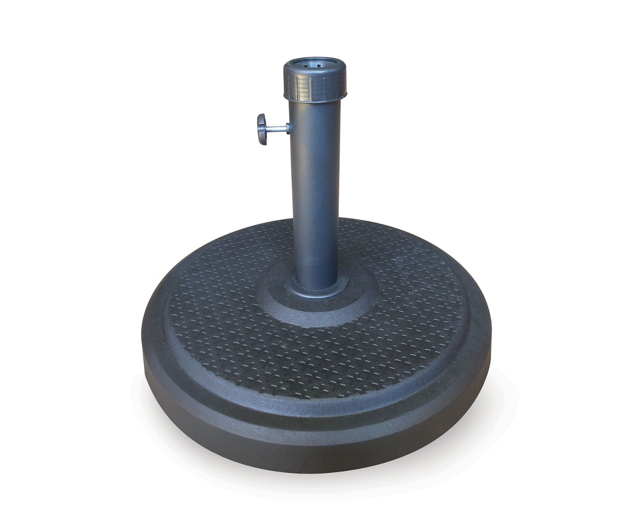 Shade Factory Envirostone Black Round GridPattern Umbrella Base Big Lots