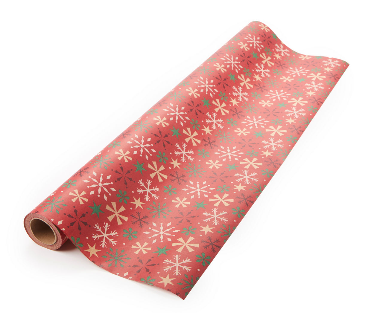 Snowflake/Truck/Snowman Mega Gridline Kraft Wrapping Paper - Styles May  Vary