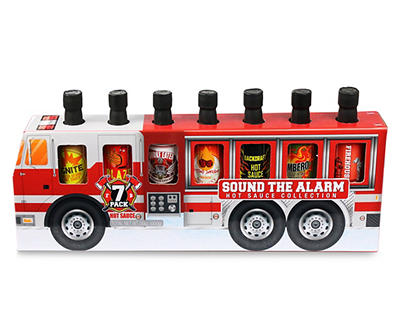 Sound The Alarm Fire Truck Hot Sauce Collection, 7-Pack