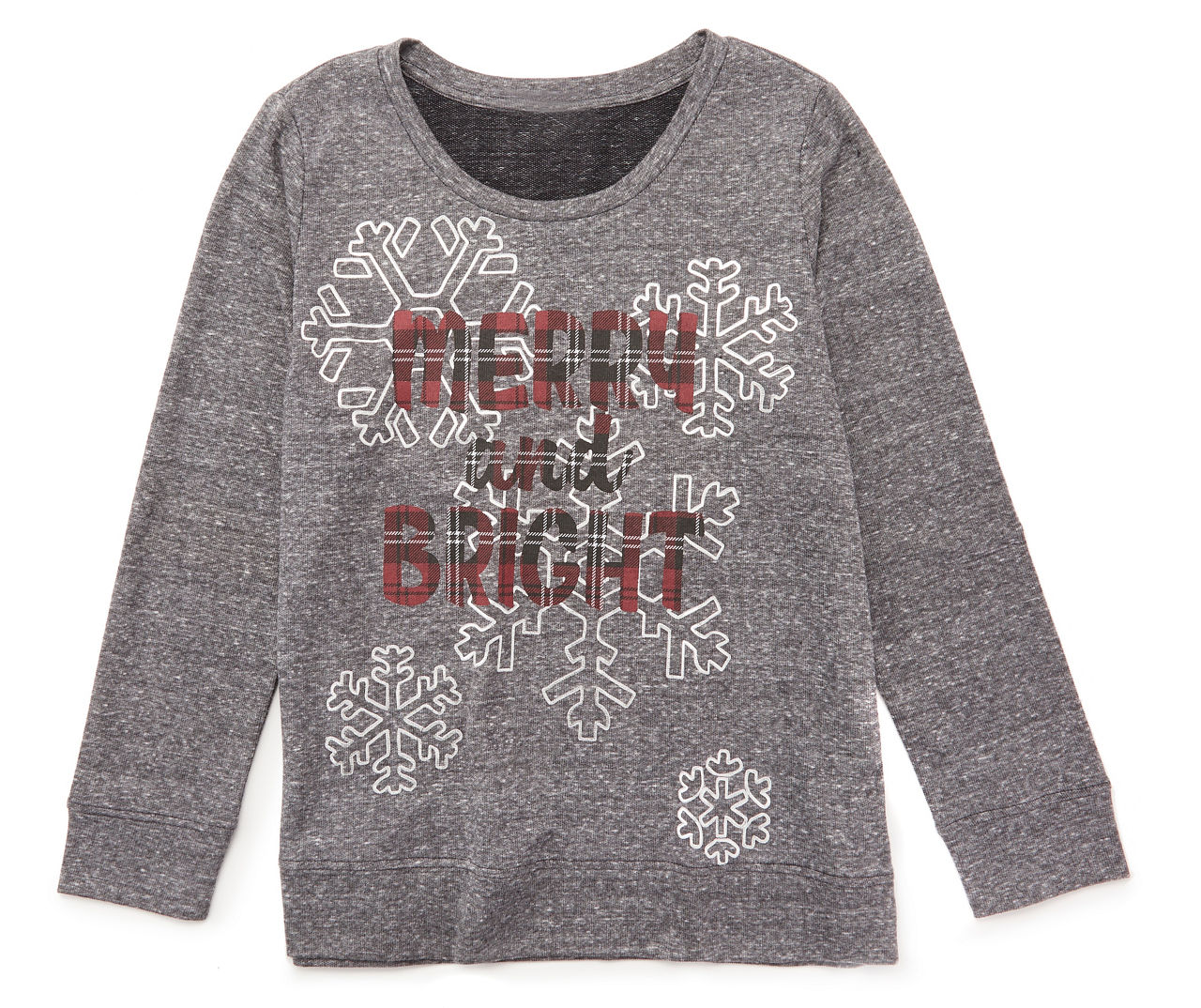 Women's Size M "Merry & Bright" Black Sweatshirt