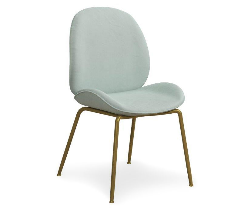 CosmoLiving Astor Teal Velvet Dining Chair