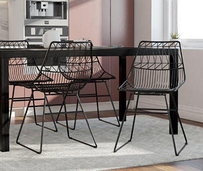CosmoLiving Astrid Black Wire Dining Chair