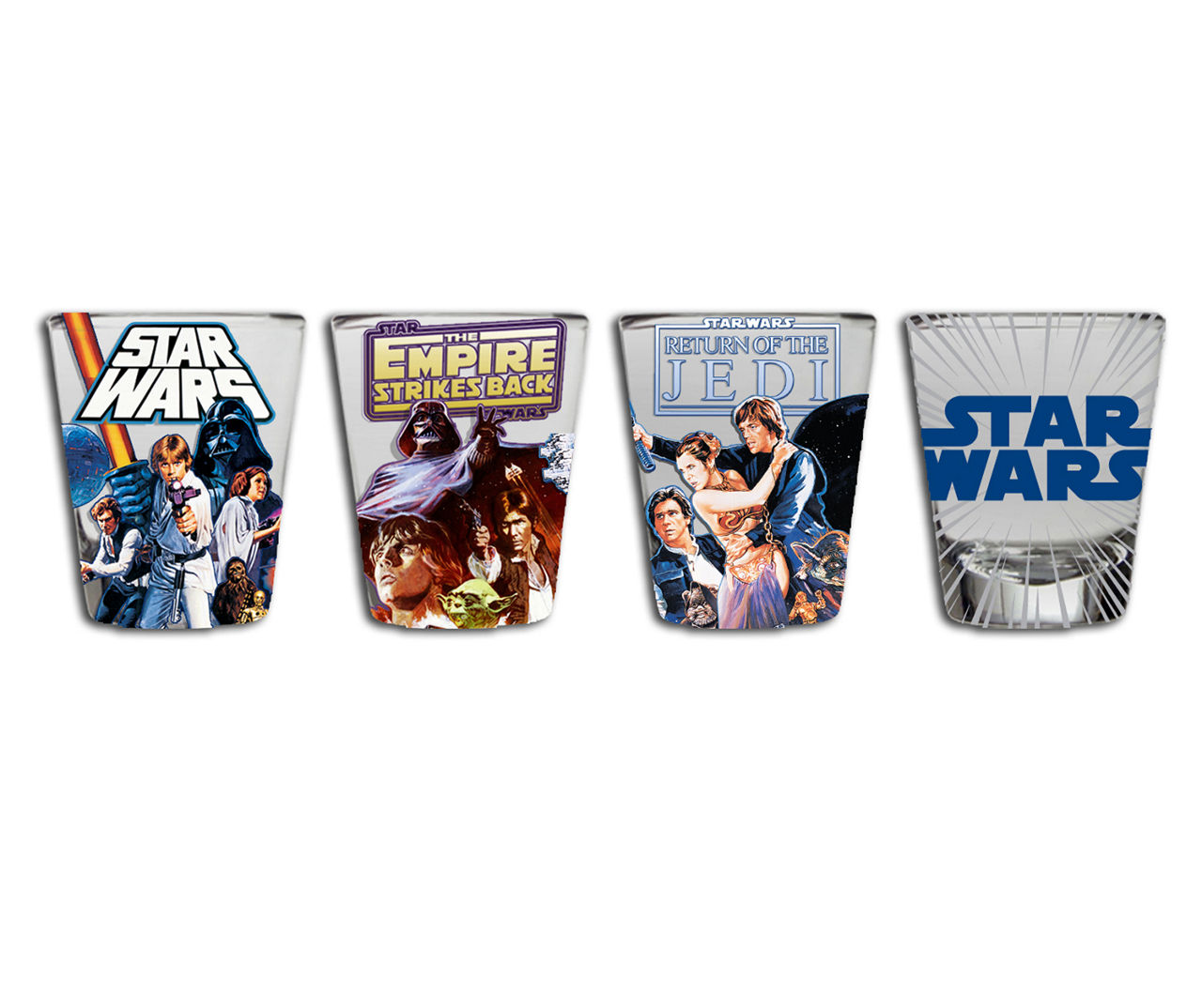 Star Wars Original Trilogy 4-Piece Shot Glass Set