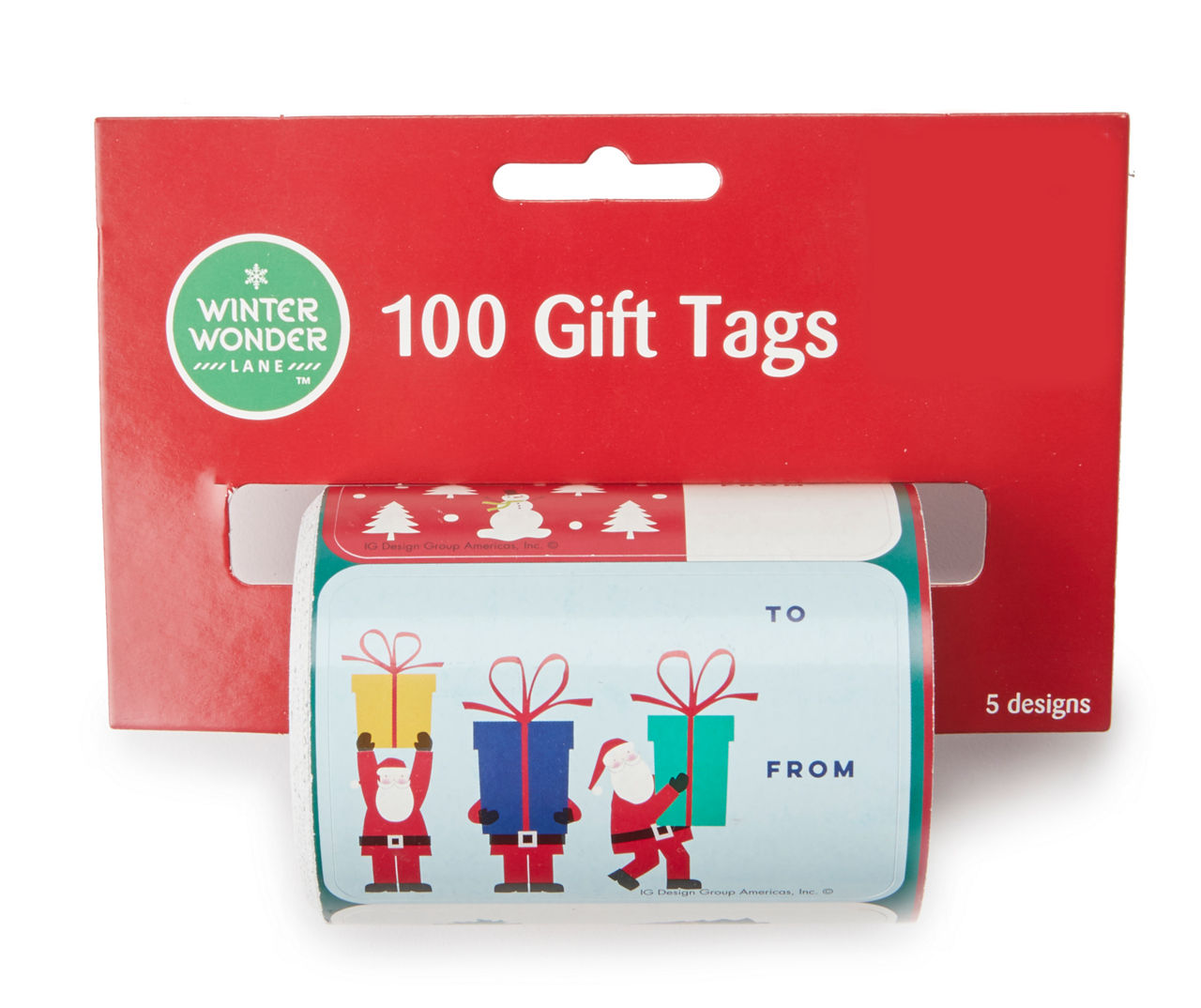 Winter Wonder Lane Whimsical Peel & Stick Gift Tags, 100-Pack