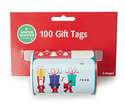 Whimsical Peel & Stick Gift Tags, 100-Pack