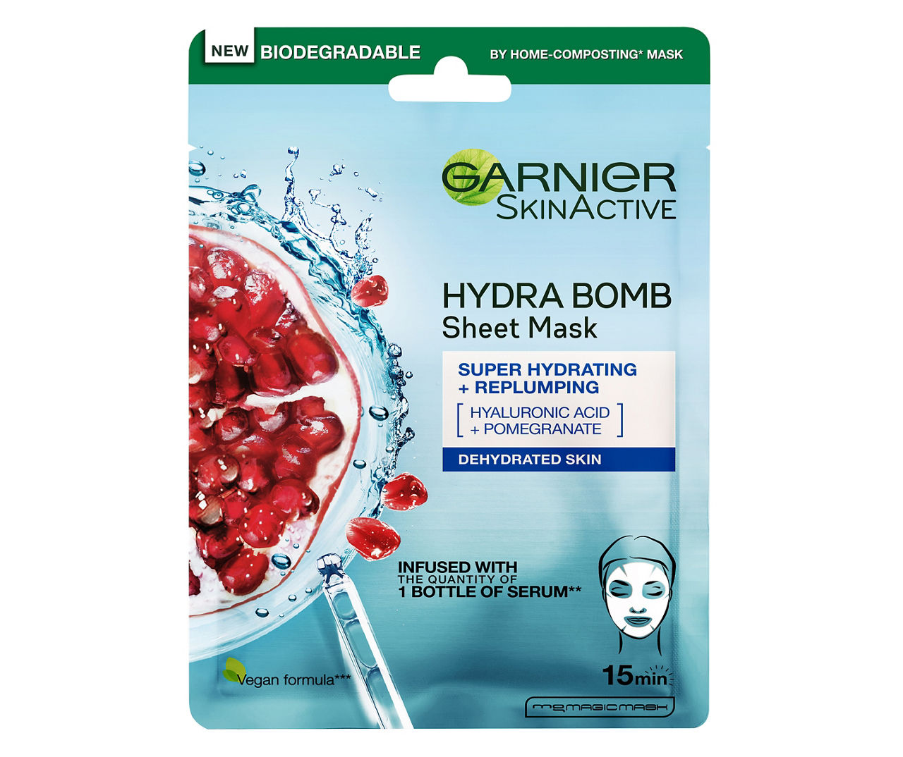 Garnier SkinActive Hydra Bomb Super Hydrating & Replumping Sheet Mask ...