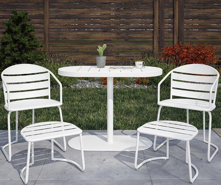 Nesting best sale bistro set