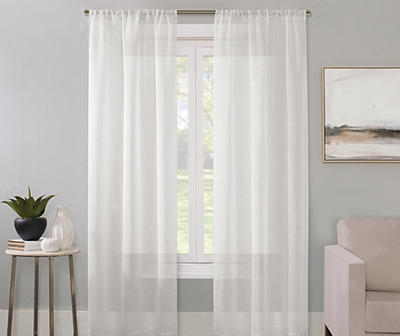 Real Living Bayview Textured Rod Pocket Sheer Curtain Panel