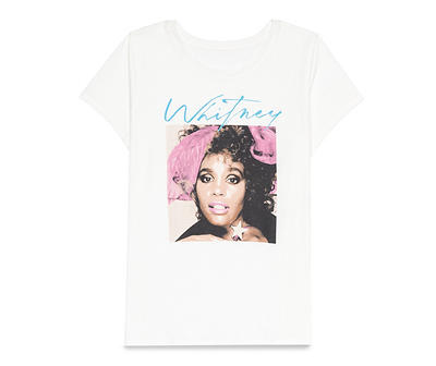 Women's Whitney Houston Egret Superstar Graphic Tee