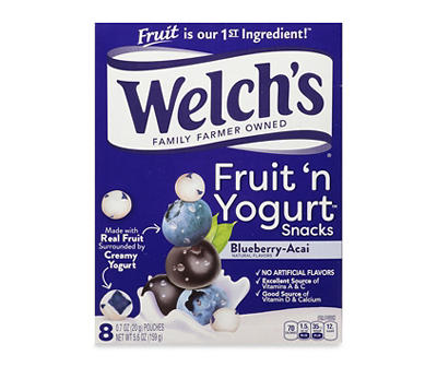 Blueberry Acai Fruit N' Yogurt Snacks, 8-Pack
