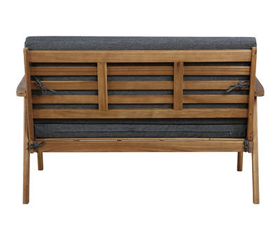 Gray Acacia 4-Piece Cushioned Patio Seating Set