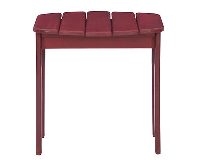 Flint Red Wood Patio Adirondack End Table