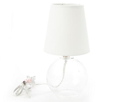 Clear Round Glass Table Lamp