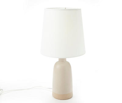 Tan 2-Tone Table Lamp