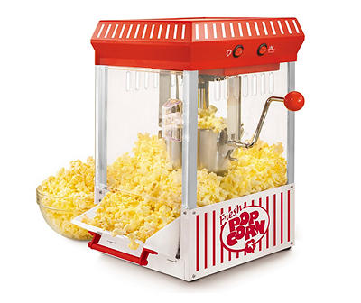 Red & White Popcorn Cart