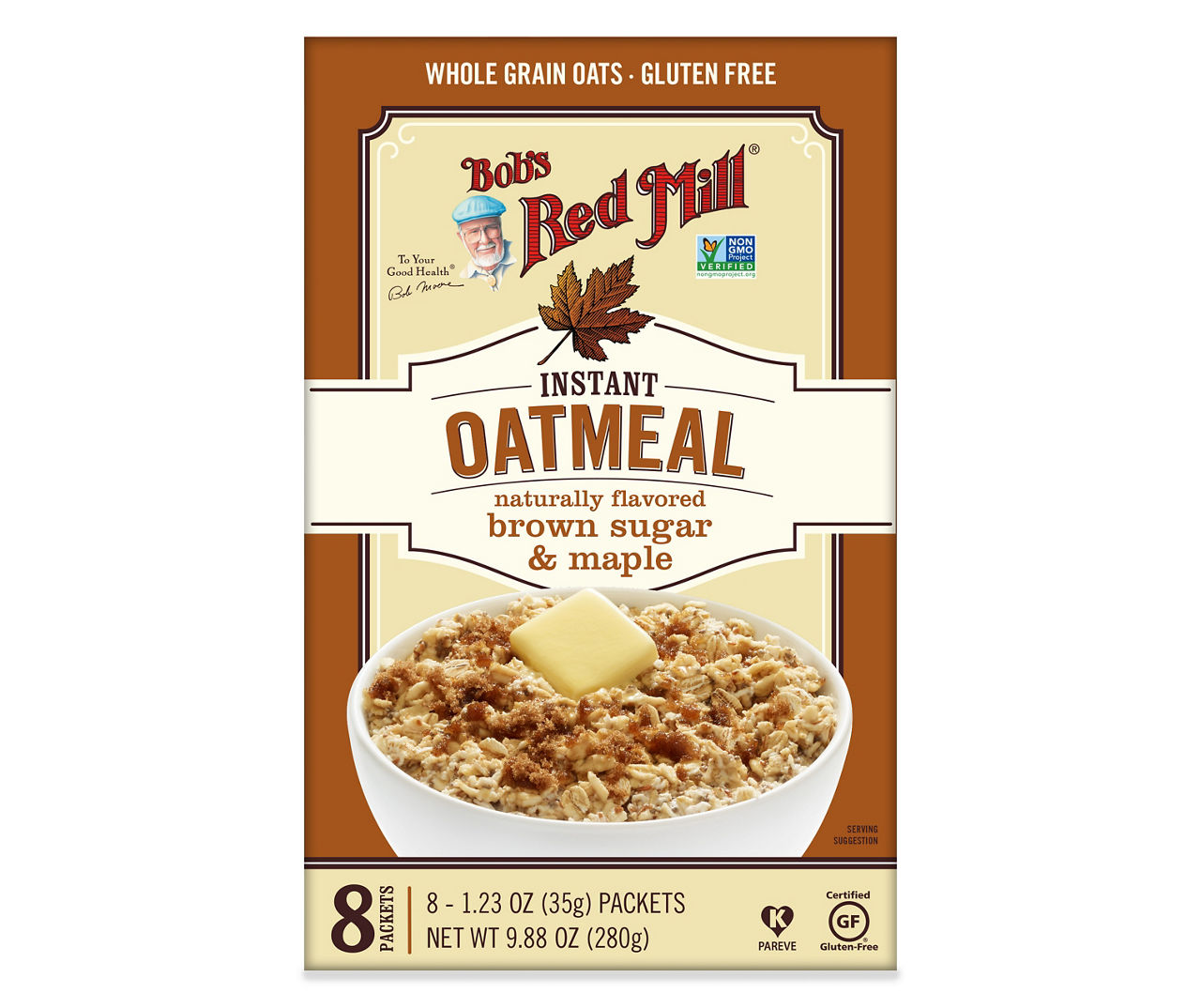 Brown Sugar & Maple Gluten Free Instant Oatmeal, 8-Count