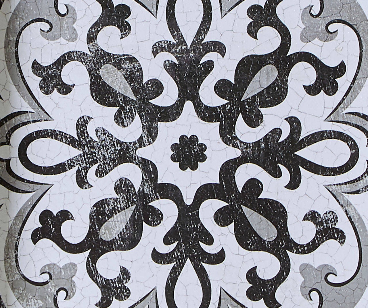 Black & White Tiles 3-Piece Gel-Coated Wall Art Set