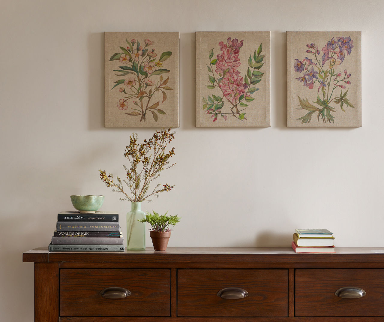 Linen Botanicals 3-Piece Canvas Set