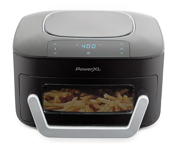 PowerXL 9-Quart Black LED Slimline Air Fryer Plus