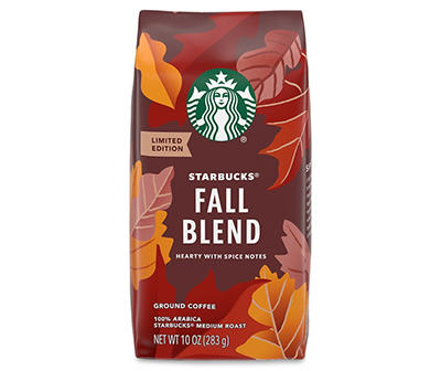 Starbucks Fall Blend Medium Roast Ground Coffee 10 oz. Bag