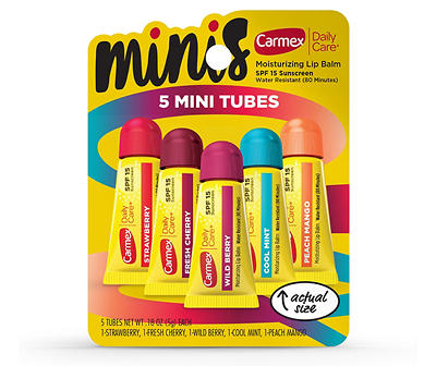 Daily Care Minis Moisturizing Lip Balms, 5-Pack
