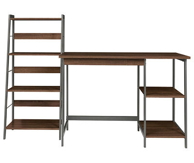 Soho 2-Piece Wooden Desk & Bookcase Set