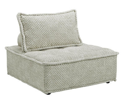 Bales Checkered Taupe Upholstered Accent Chair