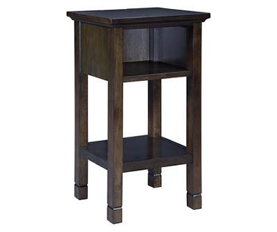 Marnville Brown Accent Table with USB Ports
