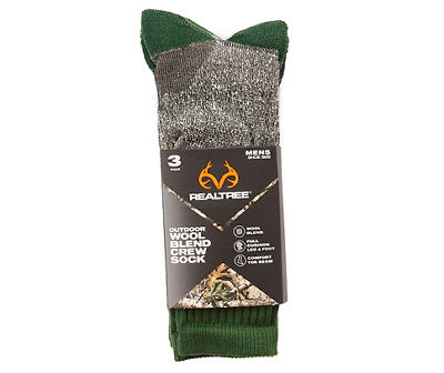 MENS REALTREE WOOL BLND GRY MARLED FRST