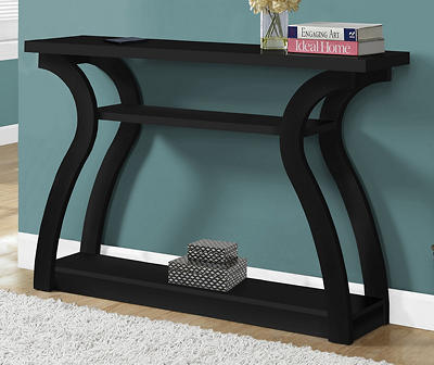 Black Hall Console Accent Table