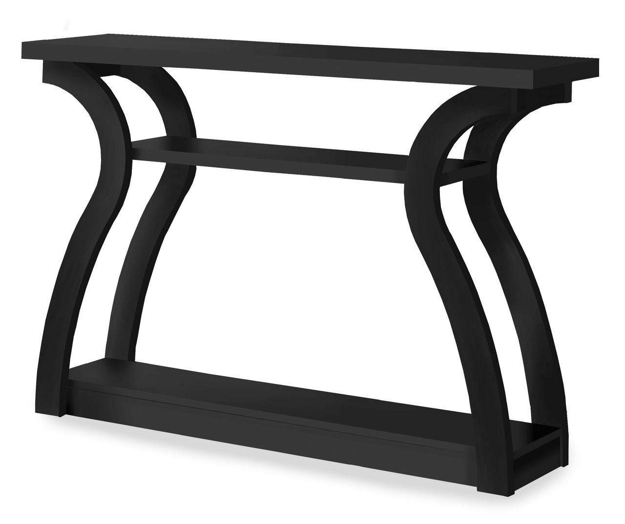  Black Hall Console Accent Table