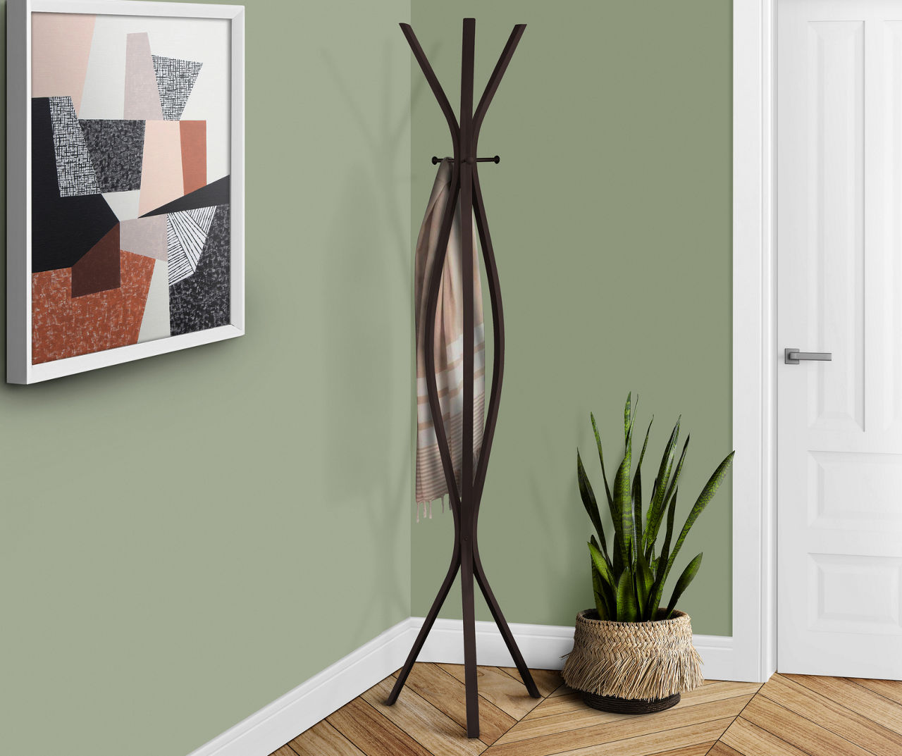 Espresso 2025 coat rack