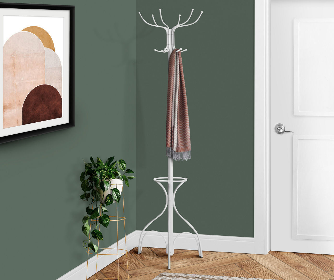 White discount hat stand