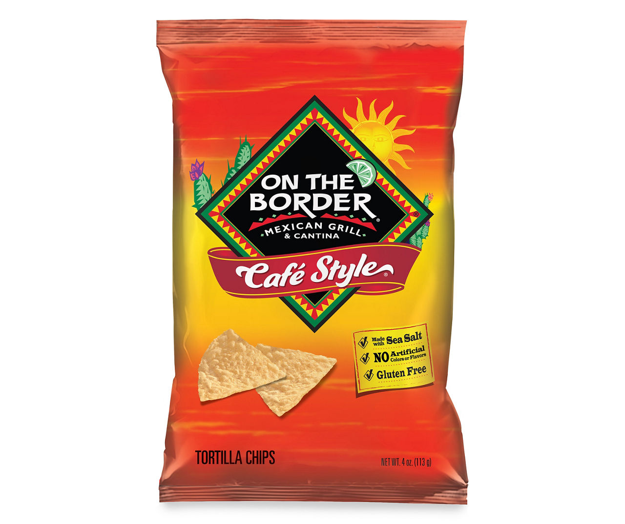 On The Border Café Style Tortilla Chips - 15oz : Target