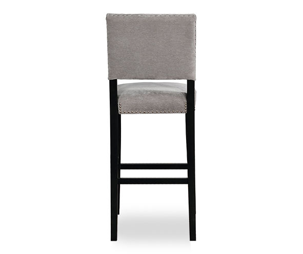 Dark grey discount velvet bar stools