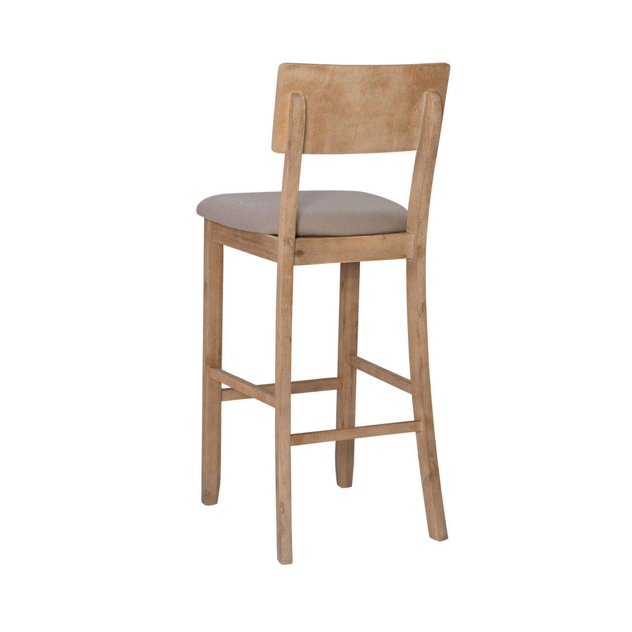 Jessie Gray Wash Upholstered Wood Bar Stool | Big Lots