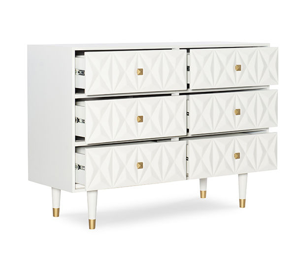 White on sale geometric dresser