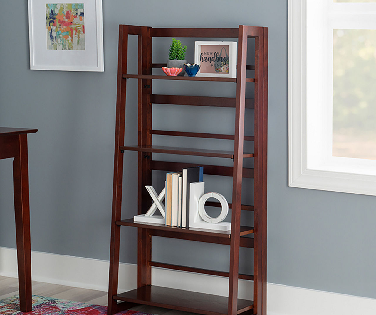 Walnut deals ladder shelf