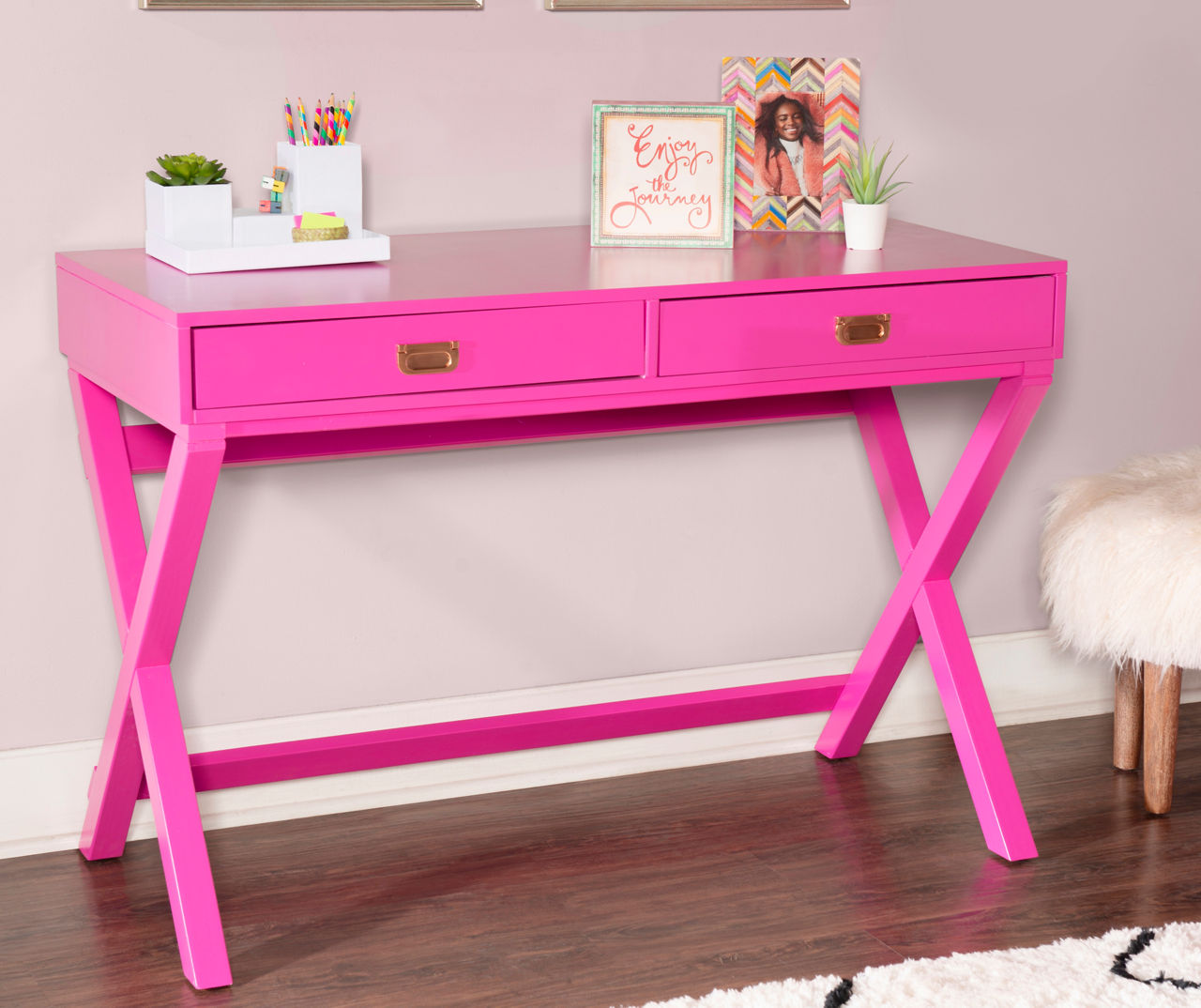 Be Rooted Lap Desk with Bamboo Wood Top Pink