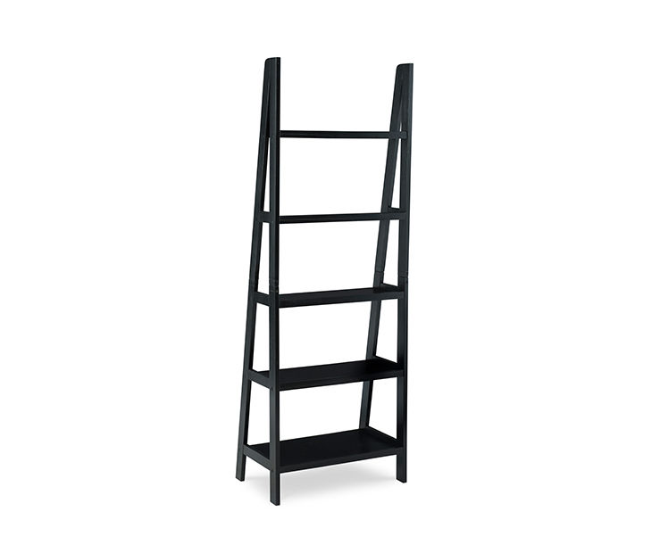 volgorde Rationalisatie Verantwoordelijk persoon Boston Black Wood 5-Shelf Ladder Bookcase | Big Lots