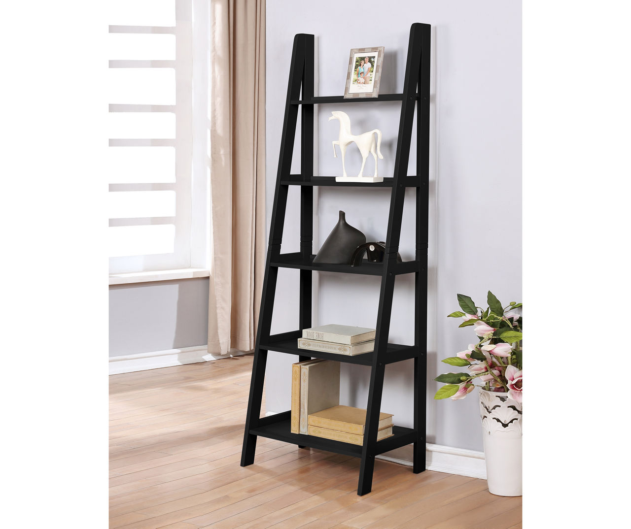 Black deals ladder shelf