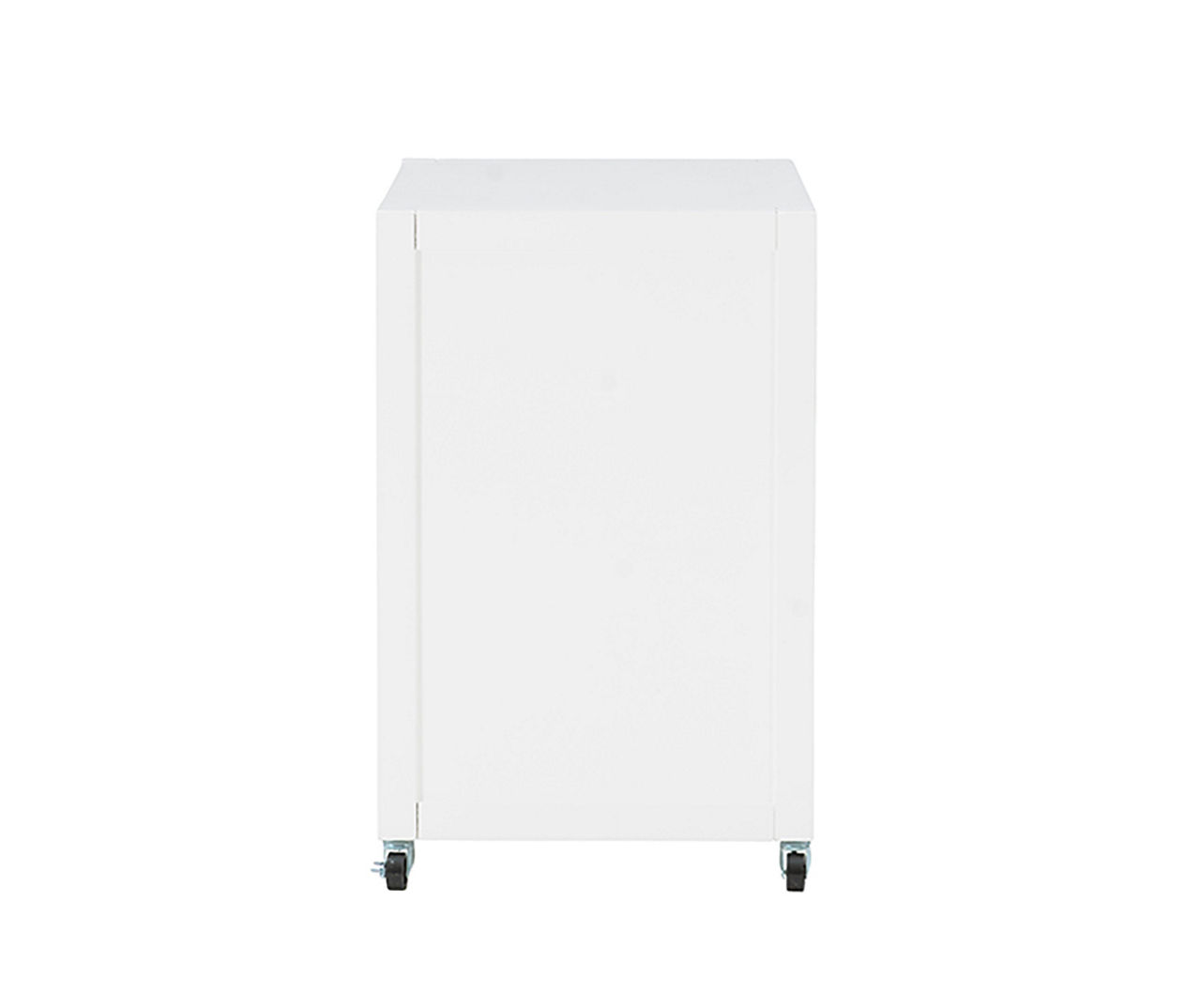 Rolling Rubbermaid White 2 Drawer Pedestal File