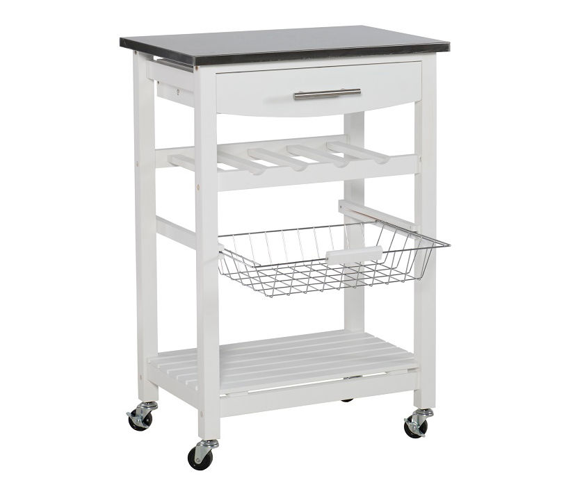 Mobile Stainless Steel Shelf Cart