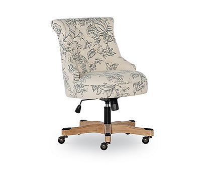 Tift Floral Fabric Swivel Office Chair