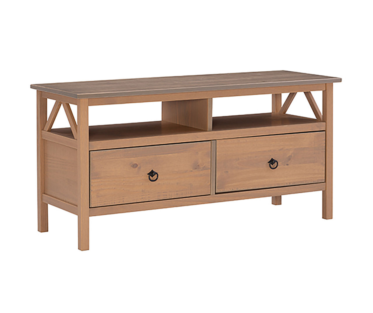 44" Rockford Rustic Gray 2Tier Wood TV Stand Big Lots